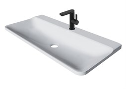 MADERA Solo Раковина мебельная и на столешницу ширина 100 см, цвет белый 4680173710454
