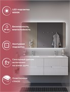 CEZARES Зеркало с интерьерной подсветкой и датчиком включения, 12V, 220-240V, 1400x800x30 CZR-SPC-DUET-1400-800-LED-MOV