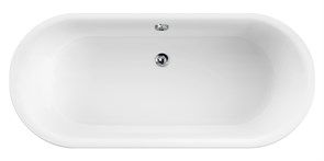 CEZARES Metauro Акриловая ванна отдельностоящая размер 180x80 см, белый матовый METAURO-Central-180-80-40-W-MATT