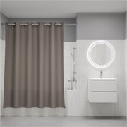 IDDIS Штора для ванной Бэйс (Base) 200x180 см, полиэстер, светло-коричневый (TS06P18i11) TS06P18i11