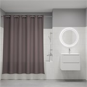 IDDIS Штора для ванной Бэйс (Base) 200x180 см, полиэстер, коричневый (TS03P18i11) TS03P18i11