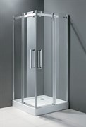 CEZARES STYLUS-O-M-A-2 Душевой уголок асимметричный двери раздвижные, стекло 8 мм, устанавливается на левую или правую стороны