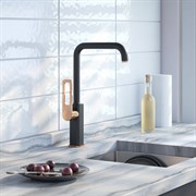 IDDIS Slide Смеситель для кухонной мойки, латунь, покрытие черный SLIBG00i05
