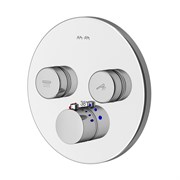 AM.PM Inspire V2.0, TouchReel смеситель для 2 потребителей с термостатом, монтируемый в стену, х
