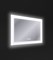 CERSANIT зеркало: LED 060 pro 80*60, с подсветкой, антизапотевание, часы - фото 103776