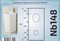 GID Раковина Nb148 81117 накладная белая 42x41x86 GID-81117 - фото 105166