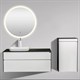 BLACK&WHITE Мебель U907.1200 основной шкаф, Blum металлический ящик, керамогранит / раковина (1200x525x506) - фото 108890