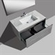 BLACK&WHITE Мебель U909.1000 основной шкаф, Hopper металлический ящик, кварцевая / раковина (994x582x450) - фото 108908