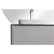 BLACK&WHITE Мебель U915.1400L основной шкаф, Blum металлический ящик, керамогранит / раковина (1400x545x400) - фото 108935