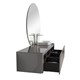 BLACK&WHITE Мебель U915.1600R основной шкаф, Blum металлический ящик, керамогранит / раковина (1594x545x400) - фото 108963