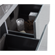 BLACK&WHITE Мебель U915.1600R основной шкаф, Blum металлический ящик, керамогранит / раковина (1594x545x400) - фото 108967
