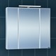 SANTA Зеркальный шкаф СаНта Стандарт 80 113011, цвет белый, с подсветкой - фото 116285