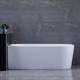 VINCEA Ванна акриловая VBT-402-1500L, 1500*750*580, цвет белый, левая, слив-перелив в комплекте, хром VBT-402-1500L