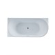 VINCEA Ванна акриловая VBT-402-1500L, 1500*750*580, цвет белый, левая, слив-перелив в комплекте, хром VBT-402-1500L
