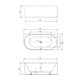 VINCEA Ванна акриловая VBT-402-1500R, 1500*750*580, цвет белый, правая, слив-перелив в комплекте, хром VBT-402-1500R