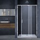 VINCEA Душевая дверь Alpha VDS-3AL130CL, 1300, хром, стекло прозрачное VINCEA VDS-3AL130CL