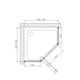 VINCEA Душевой уголок Penta VSP-3P900CLB, 900*900, черный, стекло прозрачное VINCEA VSP-3P900CLB