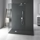 VINCEA Поддон для душа из искусственного камня VST-4SR9012A, 1200*900*25, антрацит VINCEA VST-4SR9012A