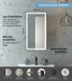CONTINENT Зеркало-шкаф MIRROR BOX  350х650 левый со светодиодной подсветкой - фото 136677