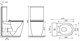 CERAMICA NOVA Напольный пристенный унитаз Highlight Rimless (безободковый) CN1802 - фото 139576