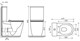 CERAMICA NOVA Напольный пристенный унитаз Highlight Rimless (безободковый) CN1802 - фото 139577