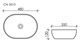 CERAMICA NOVA Умывальник чаша накладная овальная Element 480*350*130мм - фото 140161