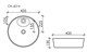 CERAMICA NOVA Умывальник чаша накладная круглая  Element 435*435*135мм - фото 140406