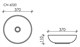 CERAMICA NOVA Умывальник чаша накладная круглая Element 370*370*110мм - фото 140490