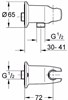 GROHE Подключение для шланга Movario 28406000 с держателем - фото 145204