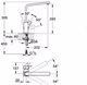 GROHE Смеситель для кухни Eurocube 31255000 GROHE-31255000 - фото 145464