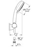 GROHE 27584002 Tempesta Cosmopolitan 100 Душевой набор, 3 вида струй, хром GROHE-27584002 - фото 146009