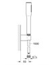 GROHE 27369000 Euphoria Cosmopolitan Душевой набор (ручной душ, настенный держатель, шланг 1500 мм), хром - фото 146648