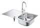 GROHE Мойка и смеситель для мойки K200 45-S 86/50 1.0 31562SD1 - фото 146846