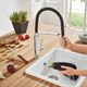 GROHE 31491000 Concetto Смеситель для кухни с профессиональной лейкой, хром/черный - фото 147085