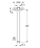 GROHE 28497000 Rainshower neutral Потолочный душевой кронштейн 292 мм, хром GROHE-28497000 - фото 147157