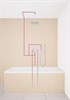 GROHE 28497000 Rainshower neutral Потолочный душевой кронштейн 292 мм, хром GROHE-28497000 - фото 147164