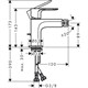 HANSGROHE 72210670 Rebris S смеситель для биде, матовый черный - фото 147292