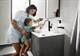 HANSGROHE Finoris Смеситель для раковины, однорычажный, 230 с вытяжным душем 2jet, со сливным клапаном Push-Open 76063000, хром - фото 147433