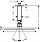 HANSGROHE Верхний душ Hansgrohe Raindanse S PowderRain 240 1jet 27620000 - фото 147771