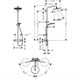 HANSGROHE Душевая система Hansgrohe Croma Select S 280 1 режим струи 26890990, золото - фото 148128