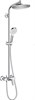 HANSGROHE Душевая система Hansgrohe Crometta S 240 1jet Showerpipe Ecosmart 27269000 - фото 148149