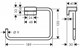 HANSGROHE Кольцевой держатель полотенец AddStoris Hansgrohe 41754000, хром 41754000