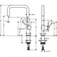 HANSGROHE Кухонный смеситель однорычажный, U 220, 1jet Hansgrohe 72806670, матовый черный - фото 148772