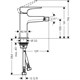 HANSGROHE Смеситель Hansgrohe Metropol для биде, однорычажный, со сливным клапаном Push-Open 32520670, матовый черный - фото 149331