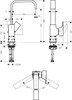 HANSGROHE Смеситель Hansgrohe Metropol для раковины 32511140, шлифованная бронза - фото 149354