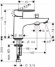 HANSGROHE Смеситель для ванны и душа Hansgrohe Vernis Blend Monotrou 71444000 хром - фото 149558