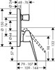 HANSGROHE Смеситель для ванны с душем Hansgrohe Novus Loop 71345000 (внешняя часть) - фото 149577