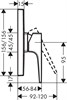 HANSGROHE Смеситель для душа Hansgrohe Metropol (внешняя часть) 74565000 - фото 149645