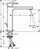 HANSGROHE Смеситель для раковины 190, со сливной гарнитурой Vernis Shape Hansgrohe 71562670, матовый черный - фото 149964