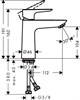 HANSGROHE Смеситель для раковины Hansgrohe Talis E 71712670 черный матовый - фото 150283